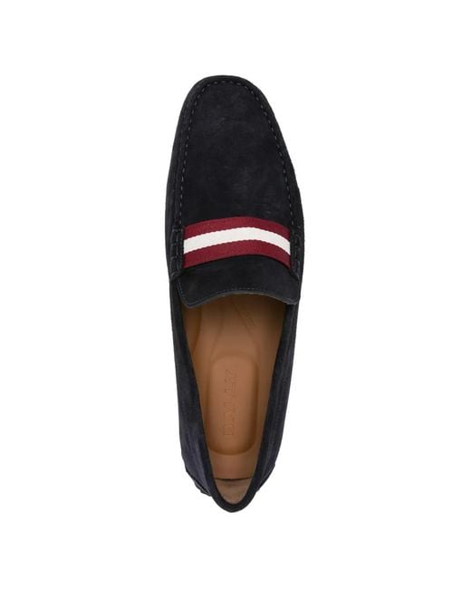 Bally メンズ ホワイト ストライプ ローファー 【公式通販】