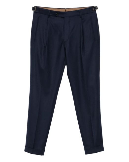 Pantalones de vestir con pinzas Berwich de hombre de color Blue
