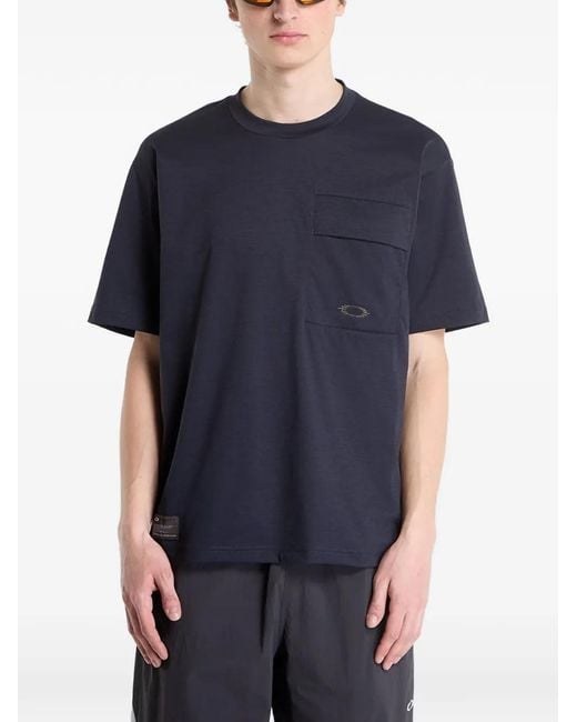 Oakley Blue Fgl Scratch Tee 6.0 Chest-Pocket T-Shirt for men