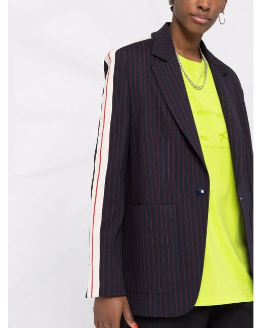 Palm Angels Blue Single-breasted Blazer