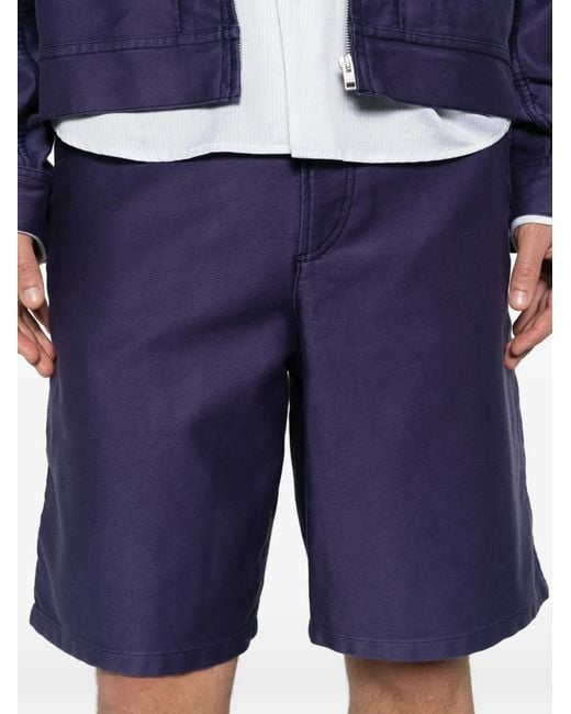 A.P.C. Purple Bermuda Moleskine for men
