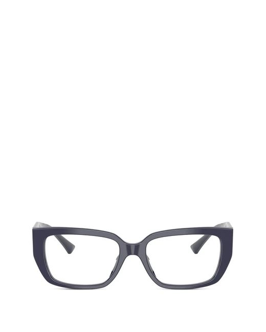 Jimmy Choo White Geometric Glasses