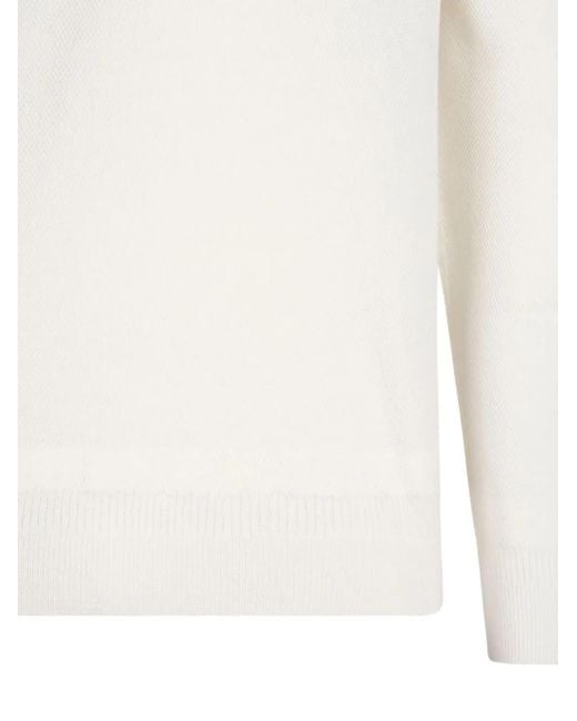 メンズ Boglioli ハイネック セーター White