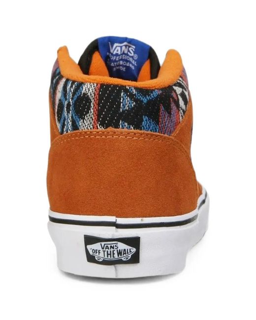 Vans Orange Half Cab Sneakers for men