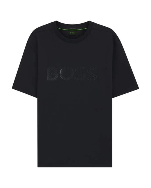 Boss Black Logo-Detail Crew-Neck T-Shirt for men