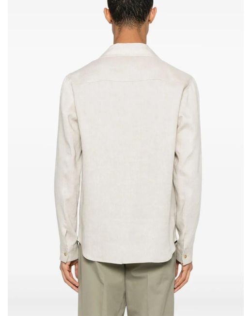 Briglia 1949 White John Shirt Jacket for men