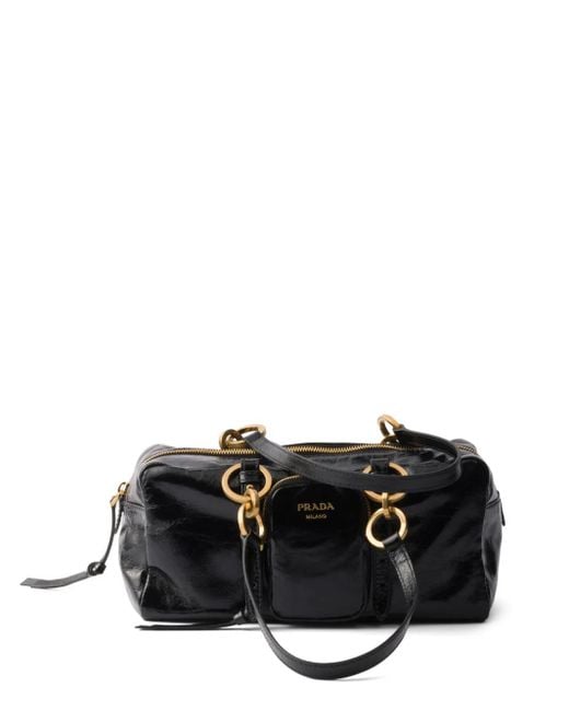 Borsa Tote Media di Prada in Black