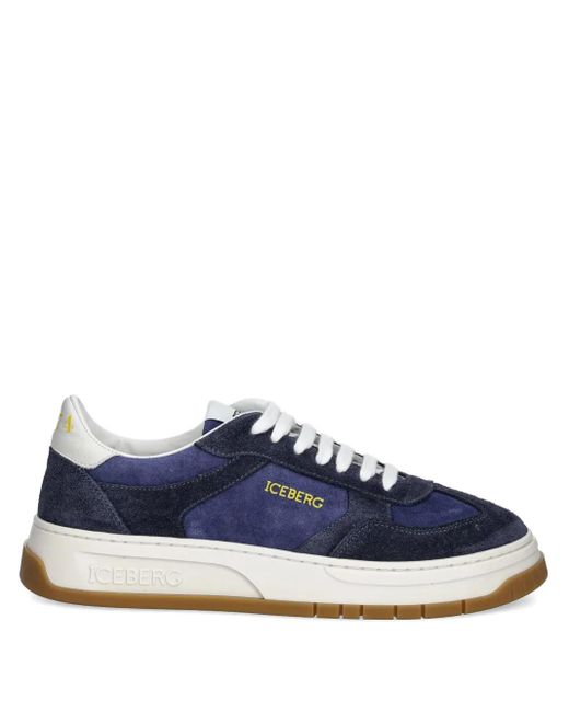 Iceberg Blue Suede Sneakers for men