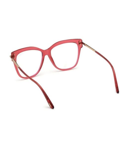 Tom Ford Red Square-Frame Glasses
