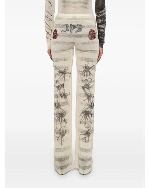 Jean Paul Gaultier Natural The “Tattoo Marinière” Trousers
