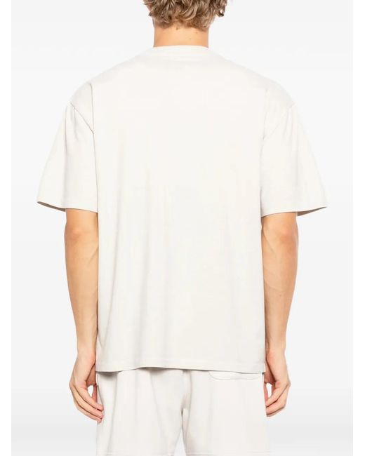 Melt White Graphic-Print T-Shirt for men