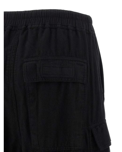 Rick Owens Black Multi-Pocket Cargo Pants