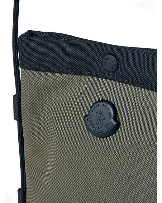 Moncler Black Crossbody Phone Pouch for men