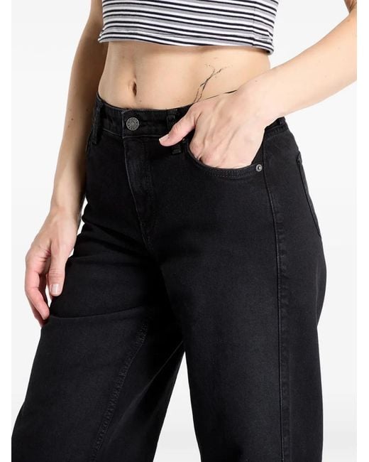 Guess Black G11 Wide-Leg Jeans