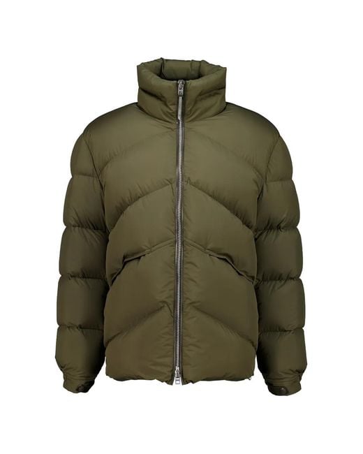 Tom Ford Green Chevron-Quilted Padded Jacket for men