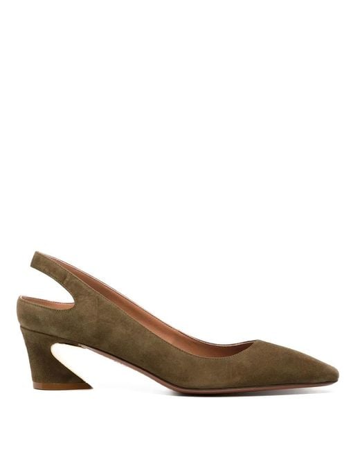 Zimmermann Brown Crescent 50Mm Slingback Pumps