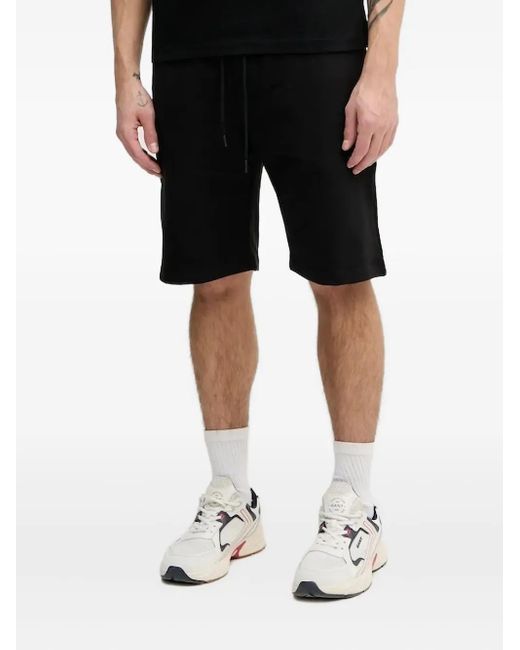 Paul & Shark Black Drawstring Fastening Shorts for men