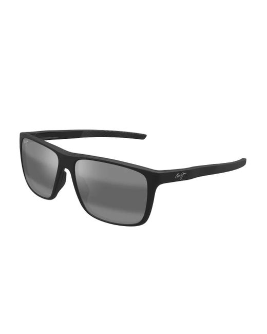 Maui Jim Gray Rectangle Frame Sunglasses for men