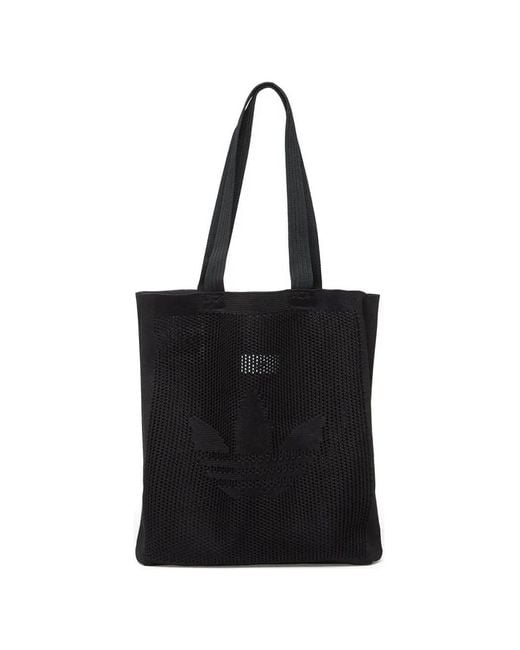 Adidas Black Sac Porté Épaule À Design Embossé