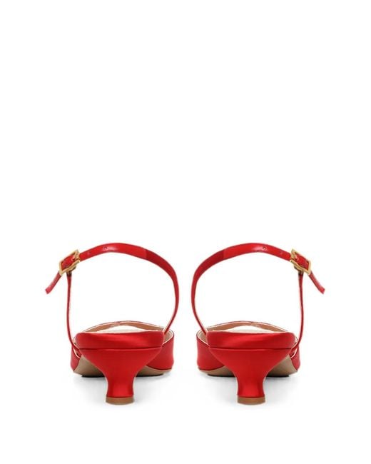 Ginissima Red Vicky Peep-Toe Sandals