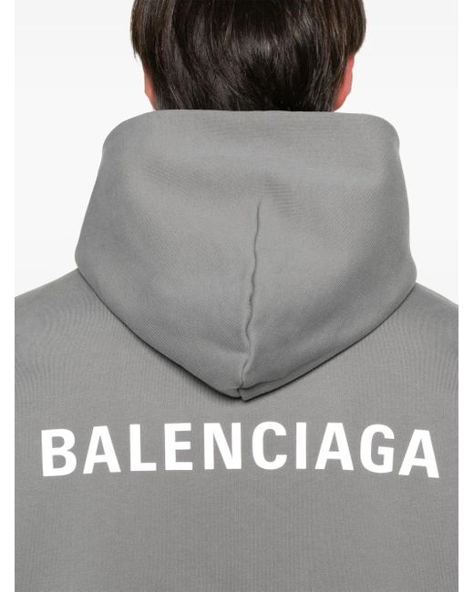 Balenciaga ロゴ パーカー Gray
