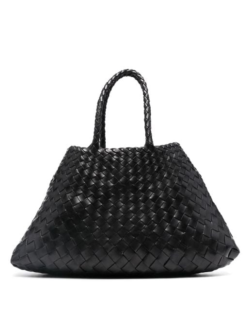 Bolso shopper Santa Croce pequeño Dragon Diffusion de color Black