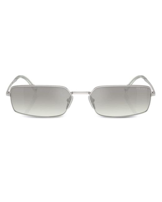 Prada Gray Prada Pr A60s Rectangle Sunglasses