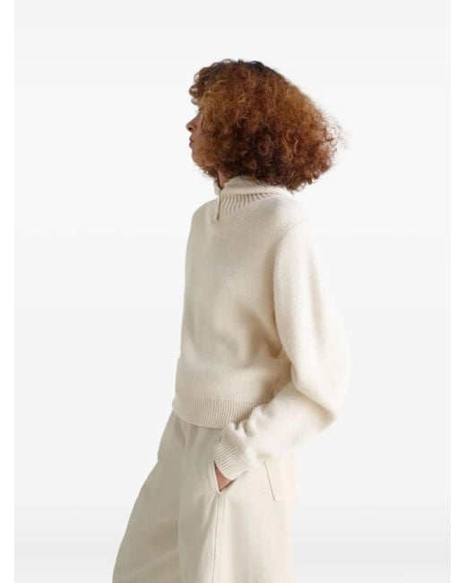 Lemaire リブニット セーター White