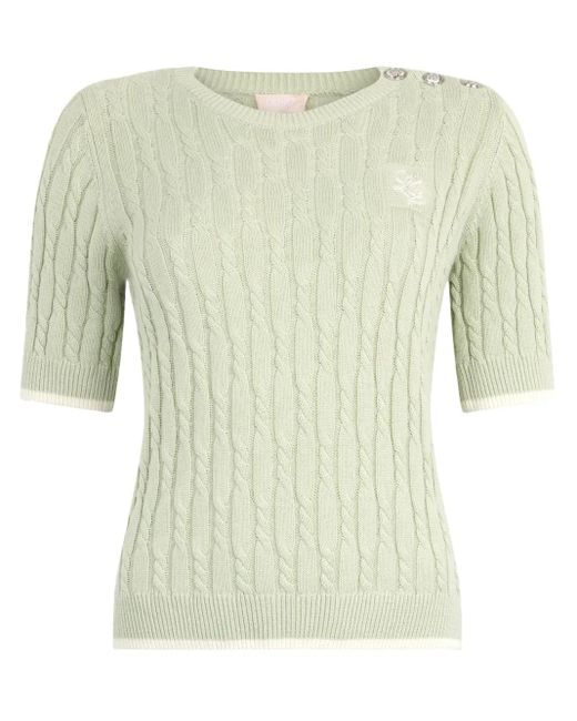 Liu Jo Green Cotton T-Shirt