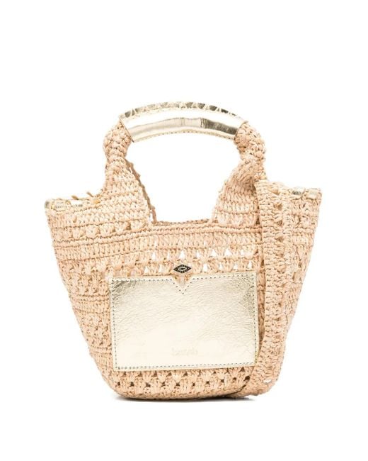 Ba&sh White Ara Ara Crochet Tote Bag