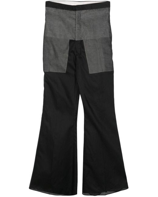 Rick Owens Black Dirt Bolan High-waist Trousers for men