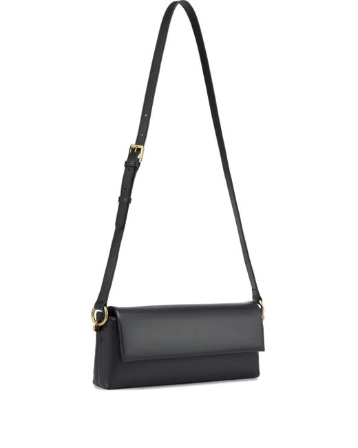 POTAMY White Medium Laconic Shoulder Bag