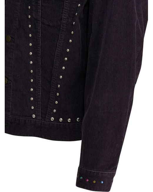 Giacca Con Borchie di Needles in Blue da Uomo
