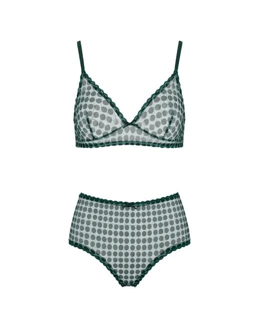 Laura Urbinati Gray Culotte En Tulle À Pois