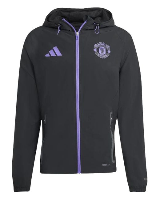 Giacca Con Logo di Adidas in Black da Uomo