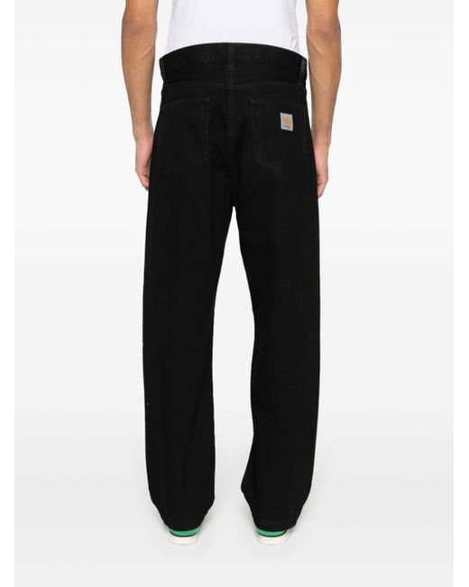 Carhartt Black Landon Mid-rise Loose-fit Jeans for men