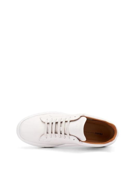 Frau White Low-Top Leather Sneakers for men