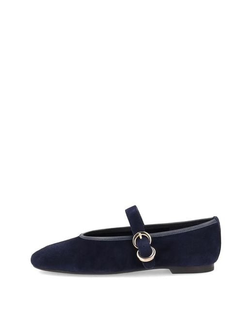 Frau Blue Suede Ballet Flats