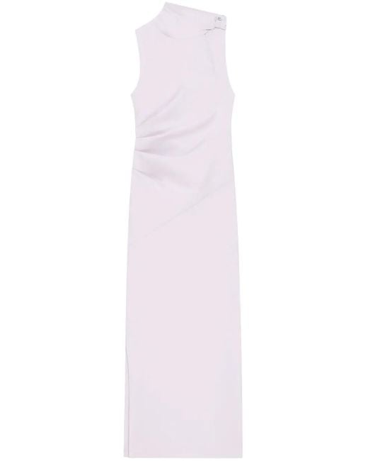 Courreges White Draped Maxi Dress