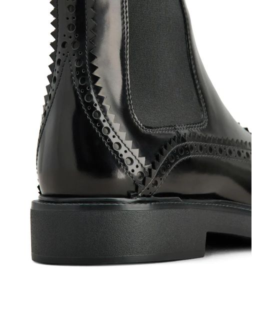 Tod's Black Leather Chelsea Boots