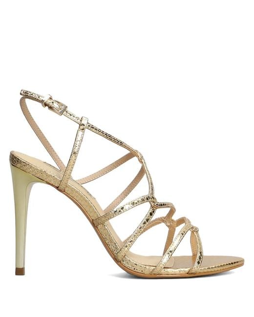 Werner Metallic Strappy Sandals