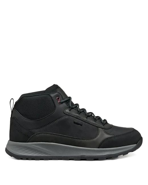 Geox Black Bottines Lacées À Empiècements Contrastants for men