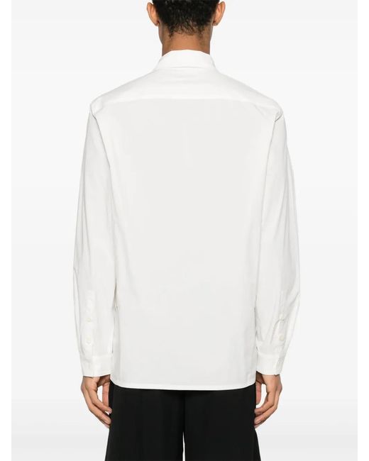 Henrik Vibskov White Ants Poplin Layered Shirt for men