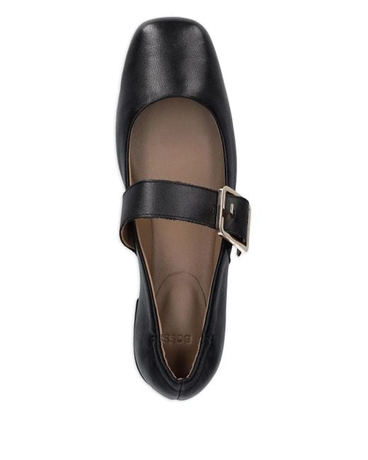 Ballerine Con Fibbia E Punta Squadrata di Boss in Black