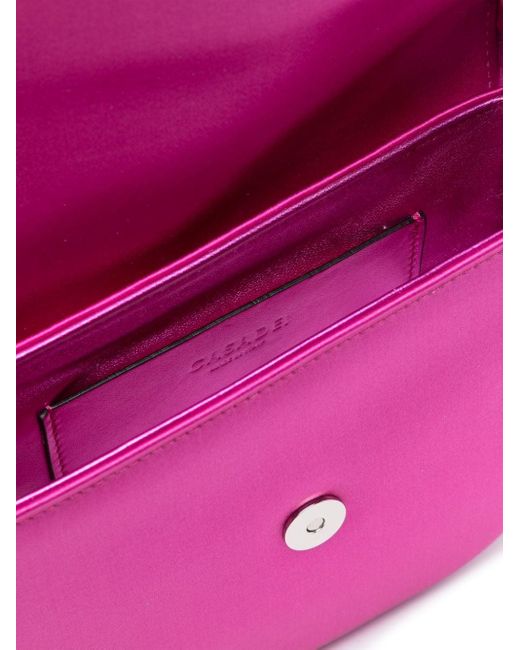 Casadei Pink Knot-detail Silk Tote Bag