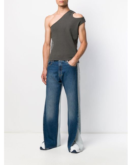 Telfar Cotton One-shoulder Cut-out Vest 