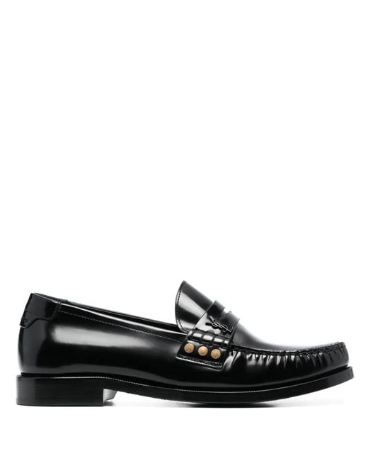 Saint Laurent Black Le Loafer 15 Leather Moccasin