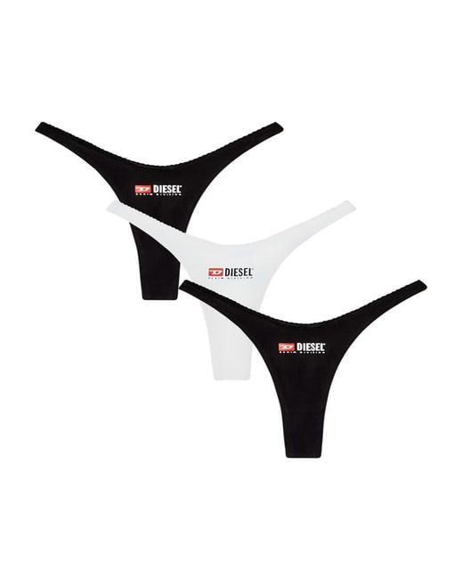 DIESEL Drie Micro-Punchy-D-Core Strings in het Black