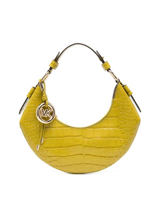 Michael Kors Yellow Medium Koa Shoulder Bag