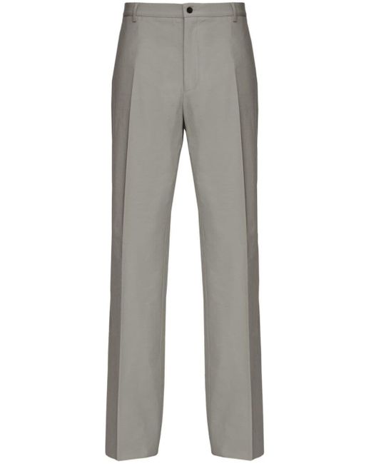 Pantalon de costume à coupe droite Ferragamo pour homme en coloris Gray